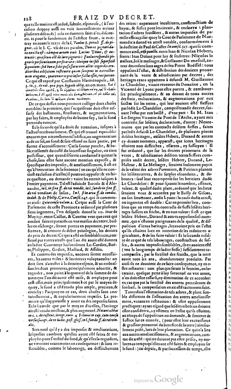 1629 - Veuve Nicolas Buon - Trésor du droit français (21754 T. 2) - BM Lyon