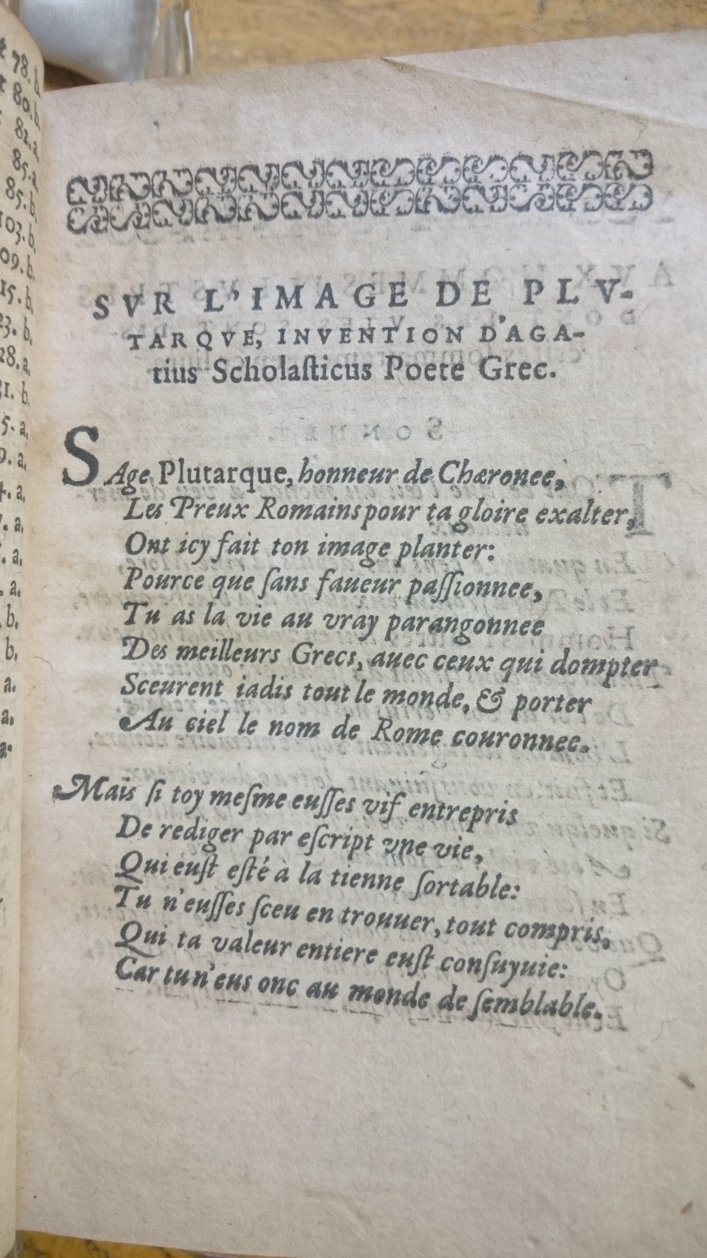 1601 - Balthazar Bellère - Trésor des vies de Plutarque - Douai Quincy 1601 - Balthazar Bellère - Trésor des vies de Plutarque - Douai Quincy
