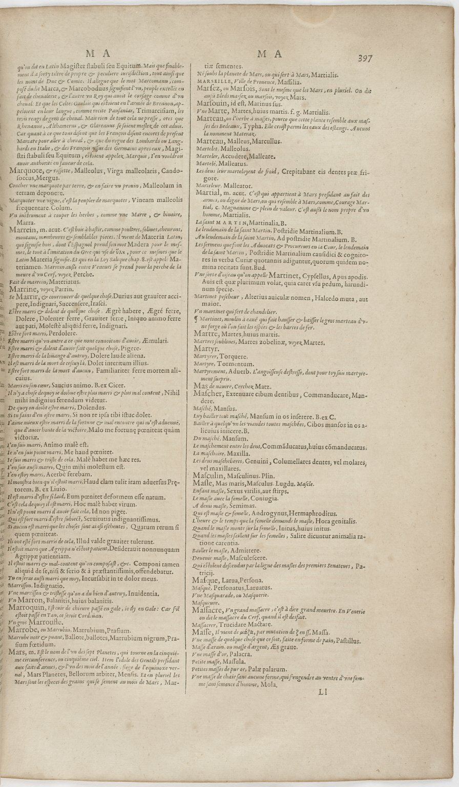 1606 - David Douceur - Trésor de la langue française - BnF