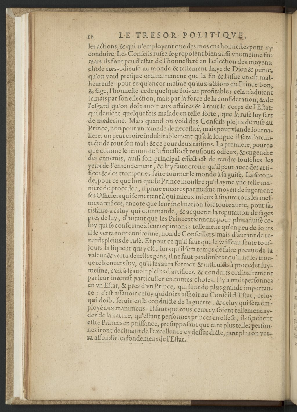 1608 - Nicolas Du Fossé - Trésor politique - BnF Tolbiac