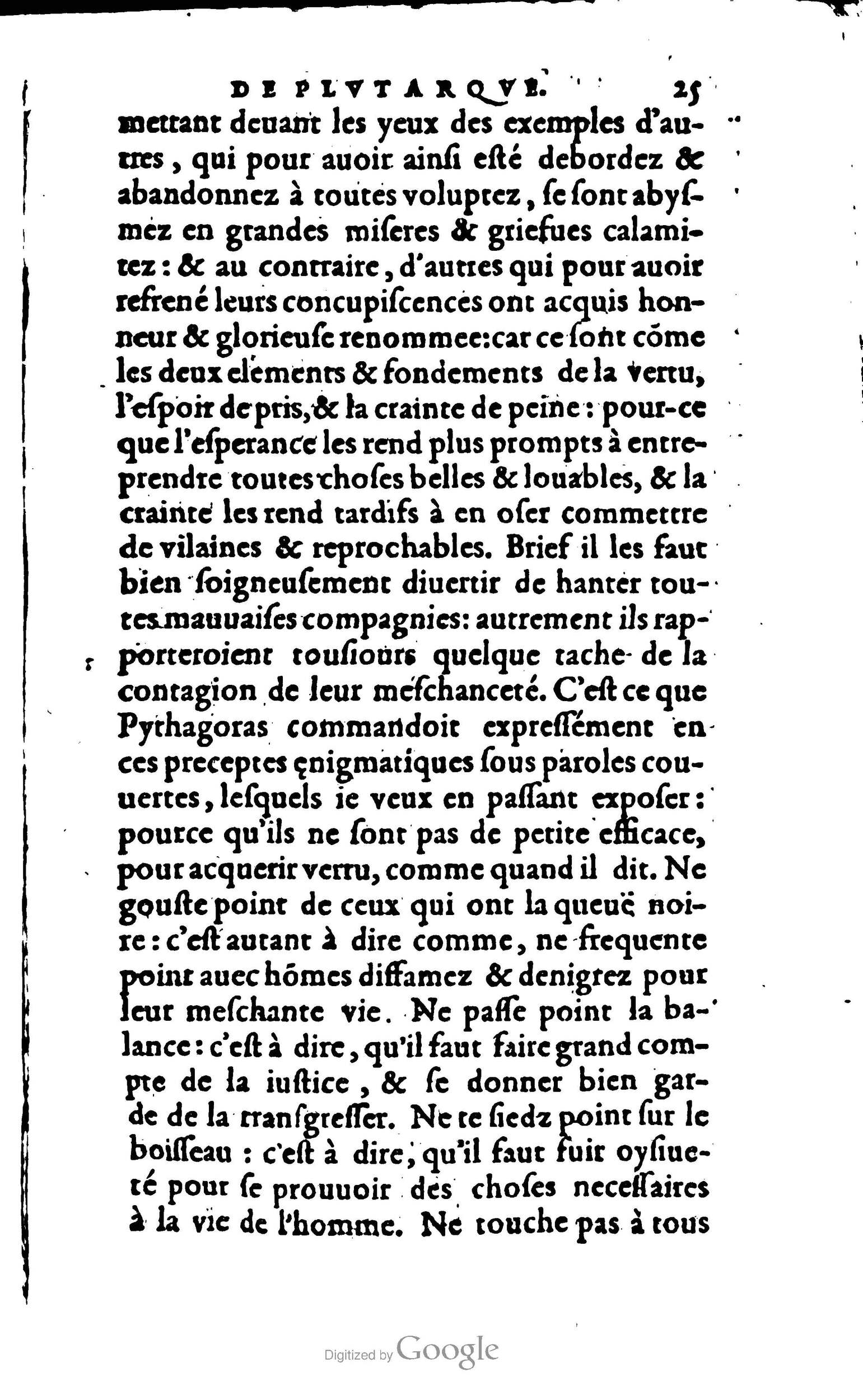 1578 - Jean Poupy - Trésor des morales de Plutarque - BSB Munich