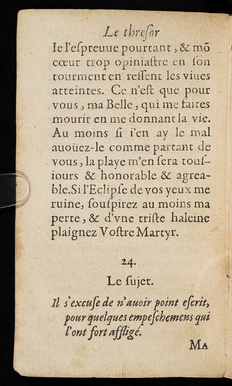 1597 - Thibaud Ancelin - Trésor d’amour - Stuttgart