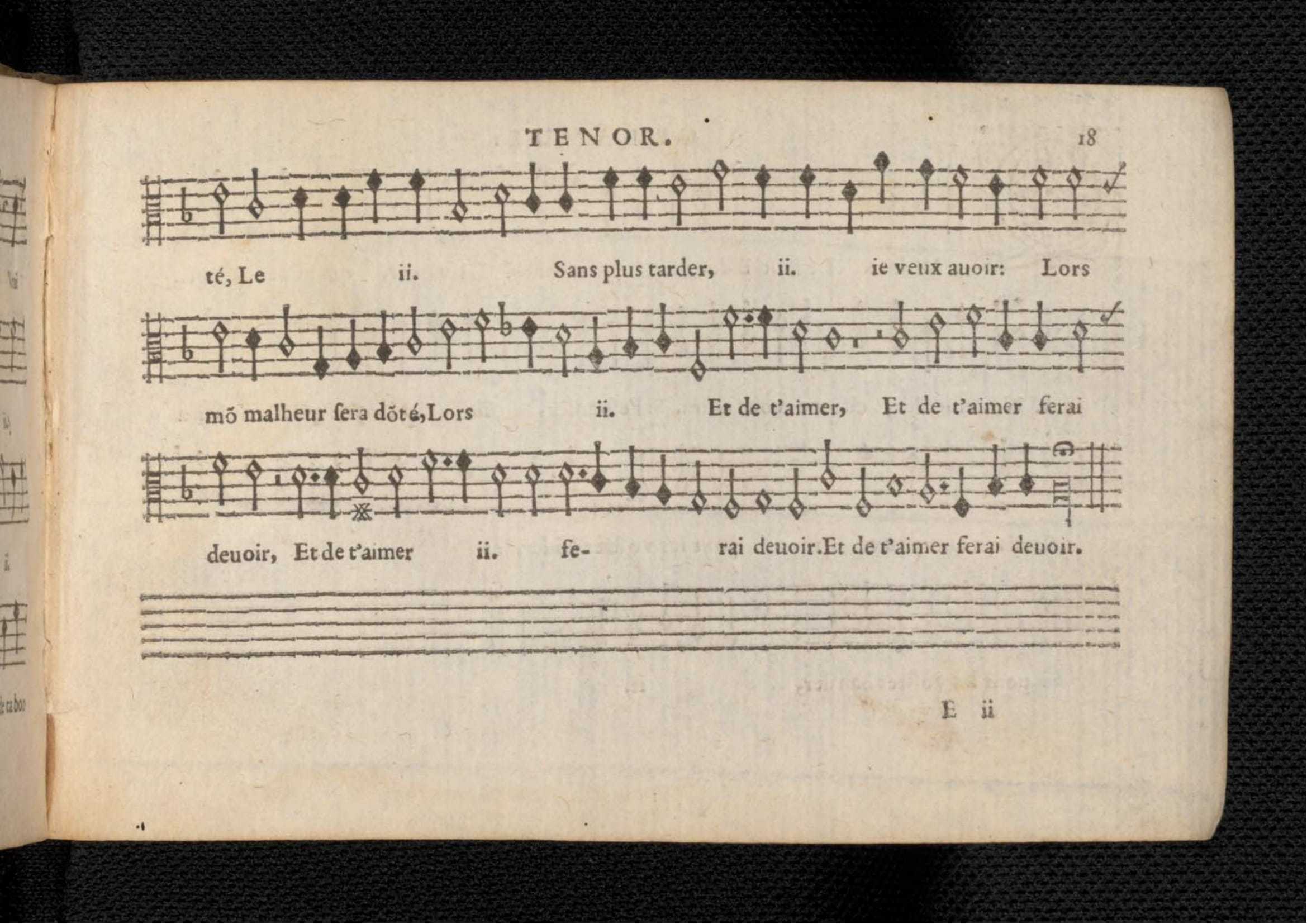 1576 - [Pierre de Saint-André] - Trésor de musique d’Orlande de Lassus Tenor - KBR Bruxelles