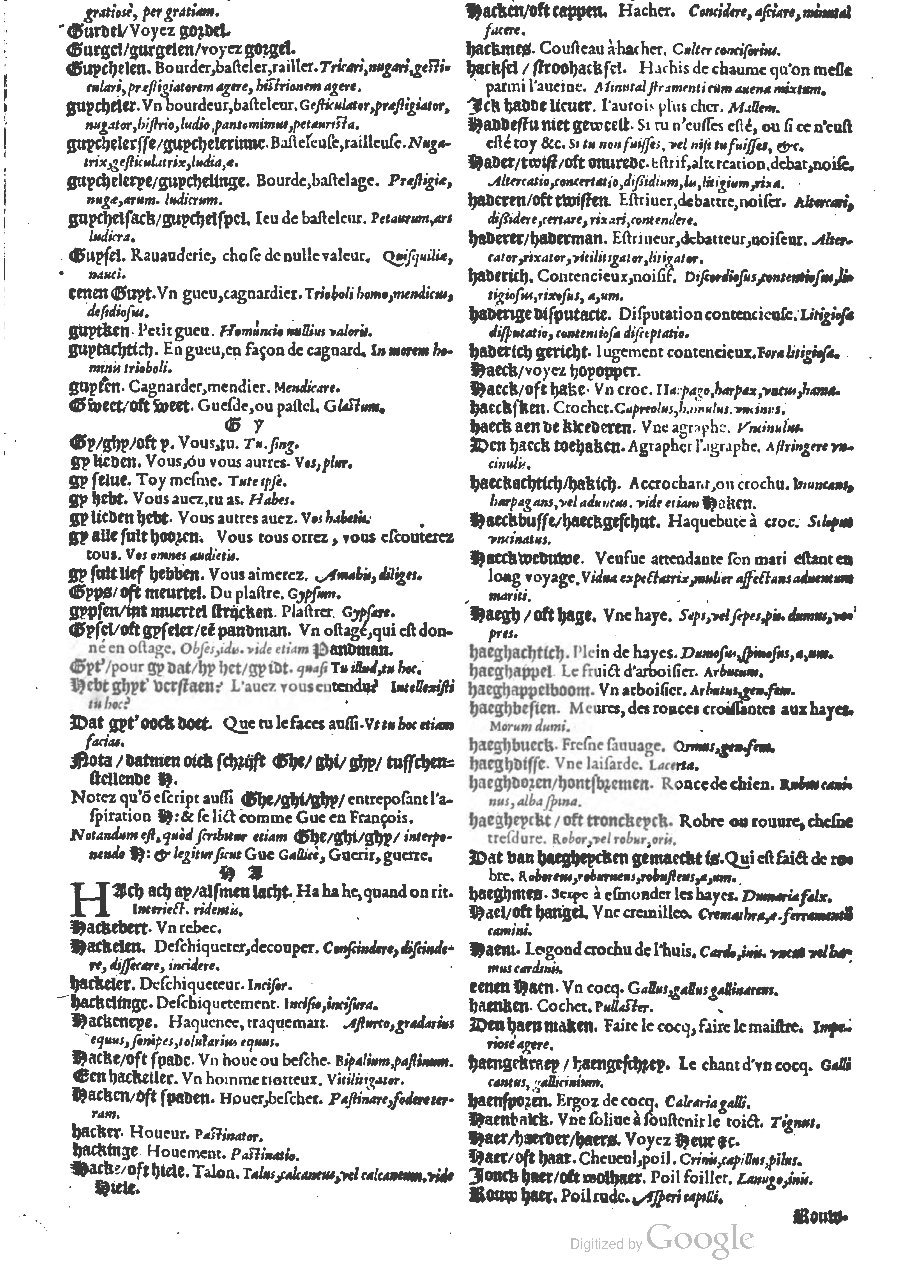1573 - Christophe Plantin - Trésor du langage bas-allemand - BM Lyon 1573 - Christophe Plantin - Trésor du langage bas-allemand - BM Lyon