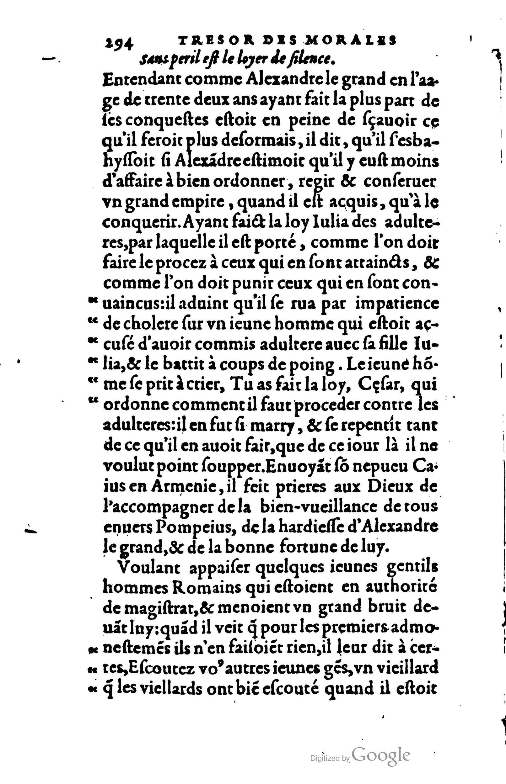 1578 - Jean Poupy - Trésor des morales de Plutarque - BSB Munich