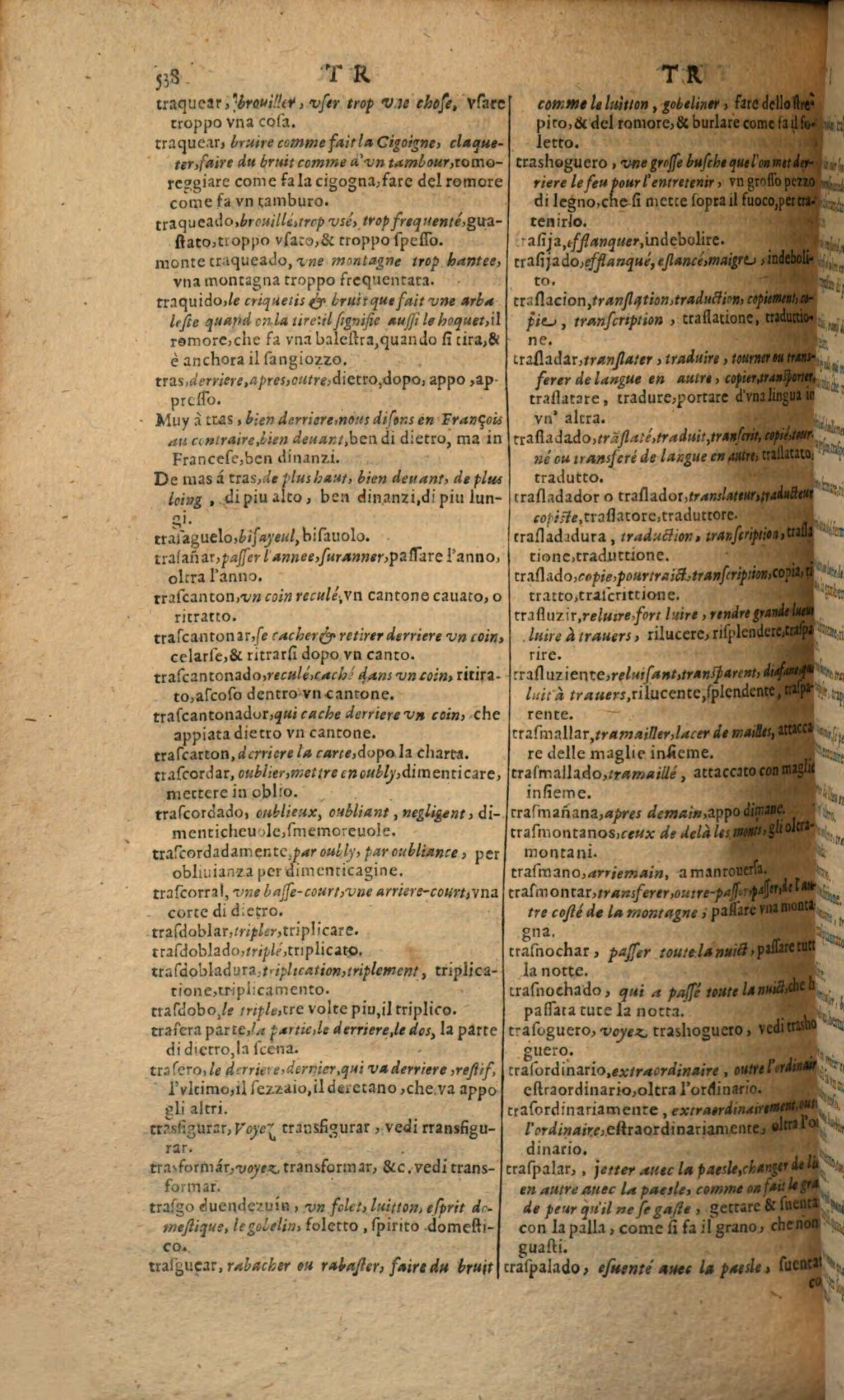 1617 - Samuel Crespin - Trésor des trois langues espagnole, française et italienne (Première partie) - Regensburg