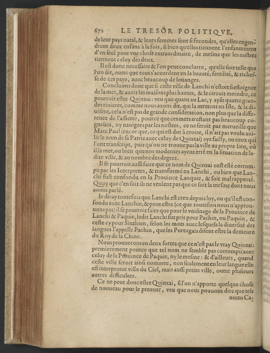 1608 - Nicolas Du Fossé - Trésor politique - BnF Tolbiac