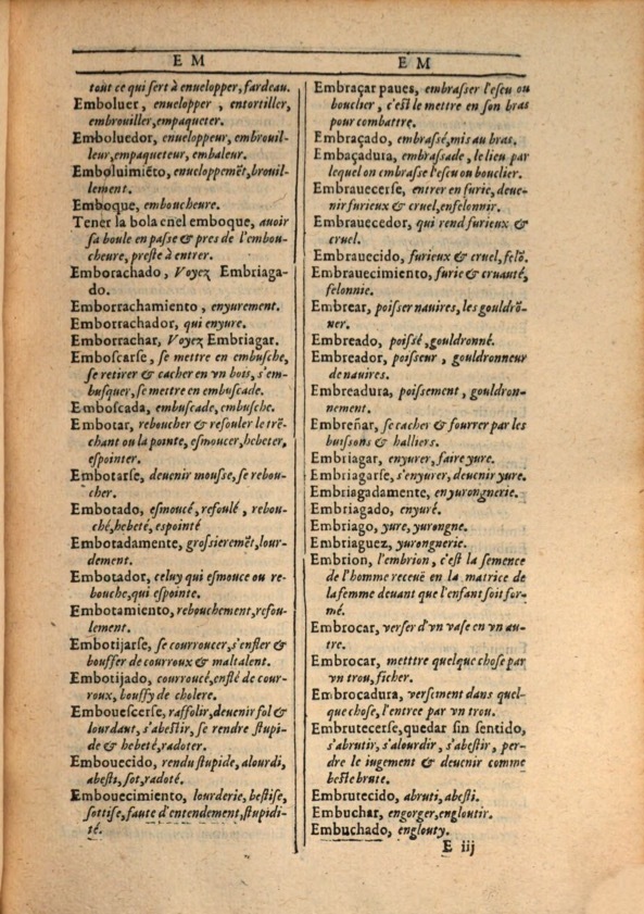 1607 - Marc Orry - Trésor des deux langues espagnole et française (Première et Seconde parties) - ÖNB Wien