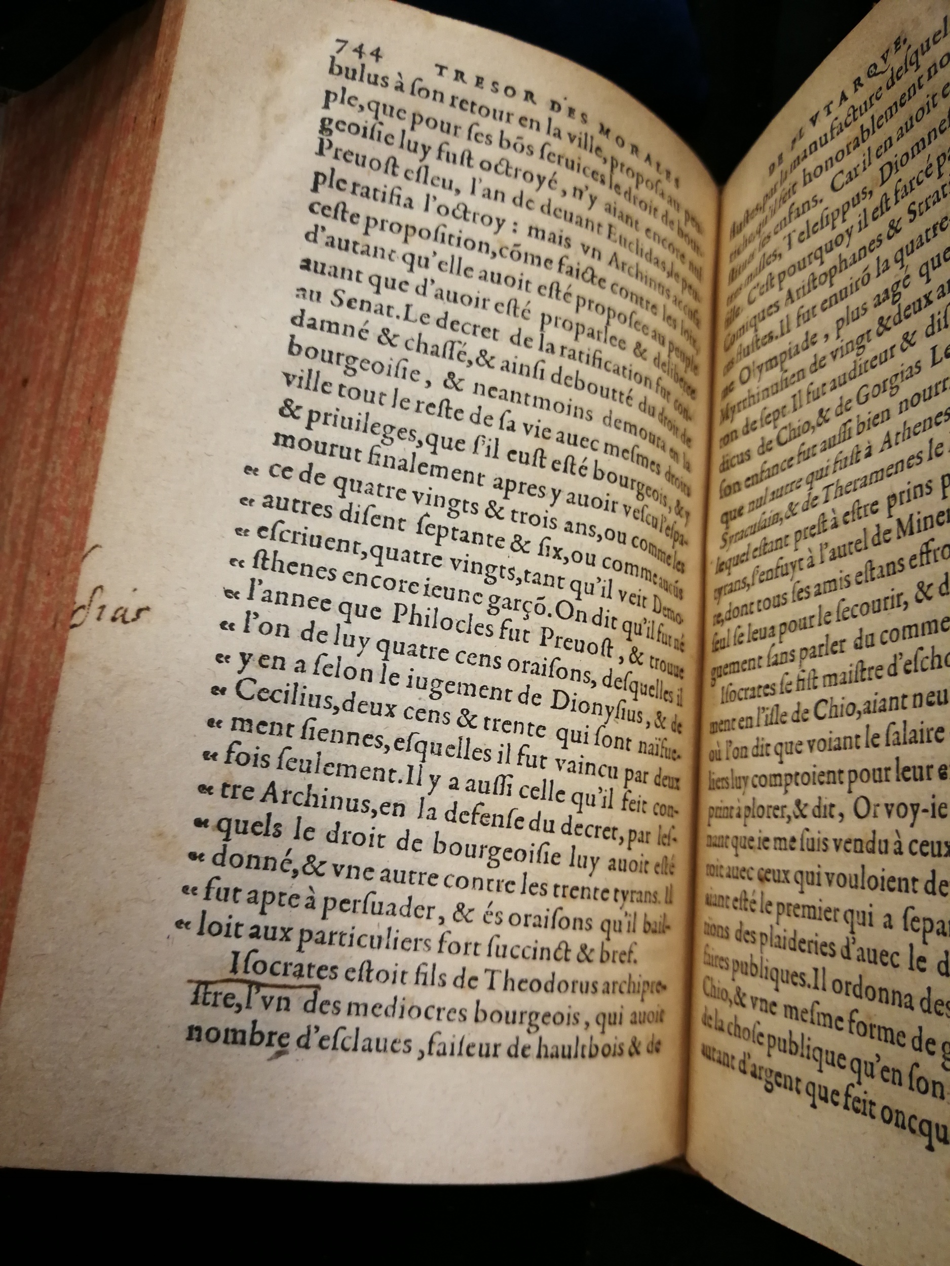 1577 - Jean Poupy - Trésor des morales de Plutarque - Les Méjanes, Aix-en-Provence 1577 - Jean Poupy - Trésor des morales de Plutarque - Les Méjanes, Aix-en-Provence