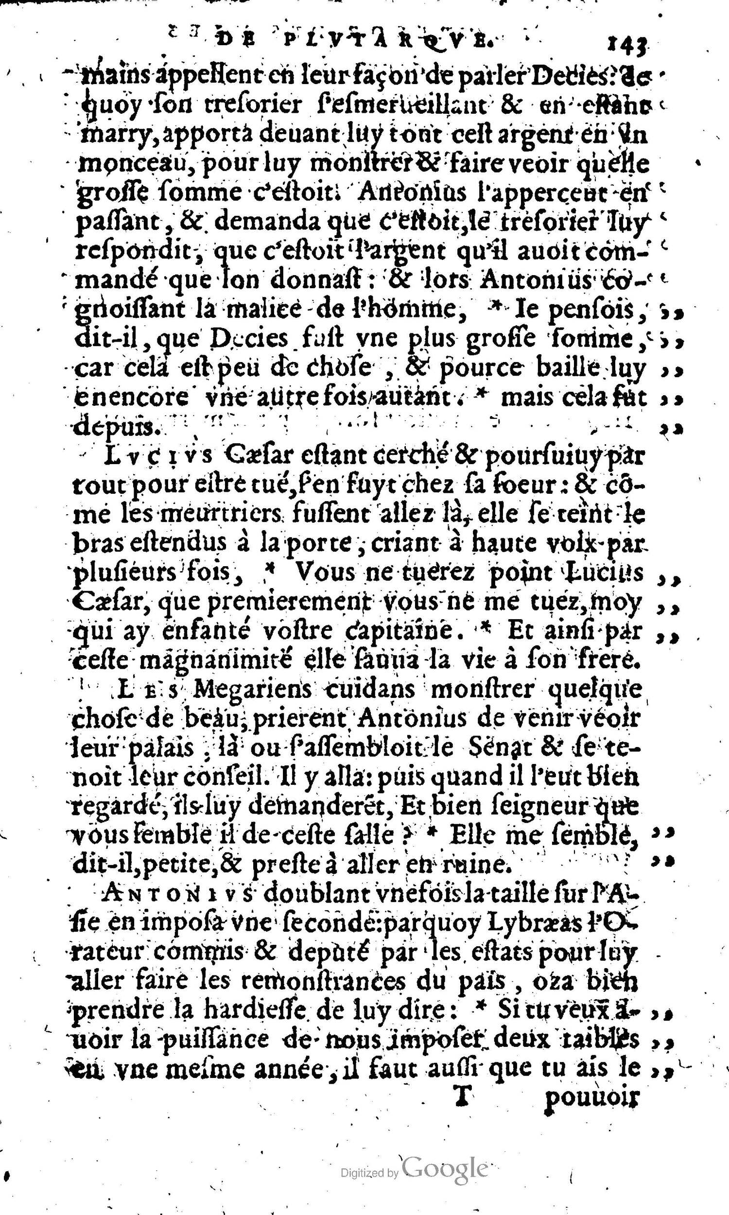 1568 - Willem Silvius - Trésor des vies de Plutarque - Anvers Plantin-Moretus