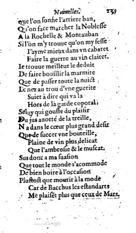 1623 - Jacques Cailloüé - Trésor ou recueil des chansons amoureuses - British Library