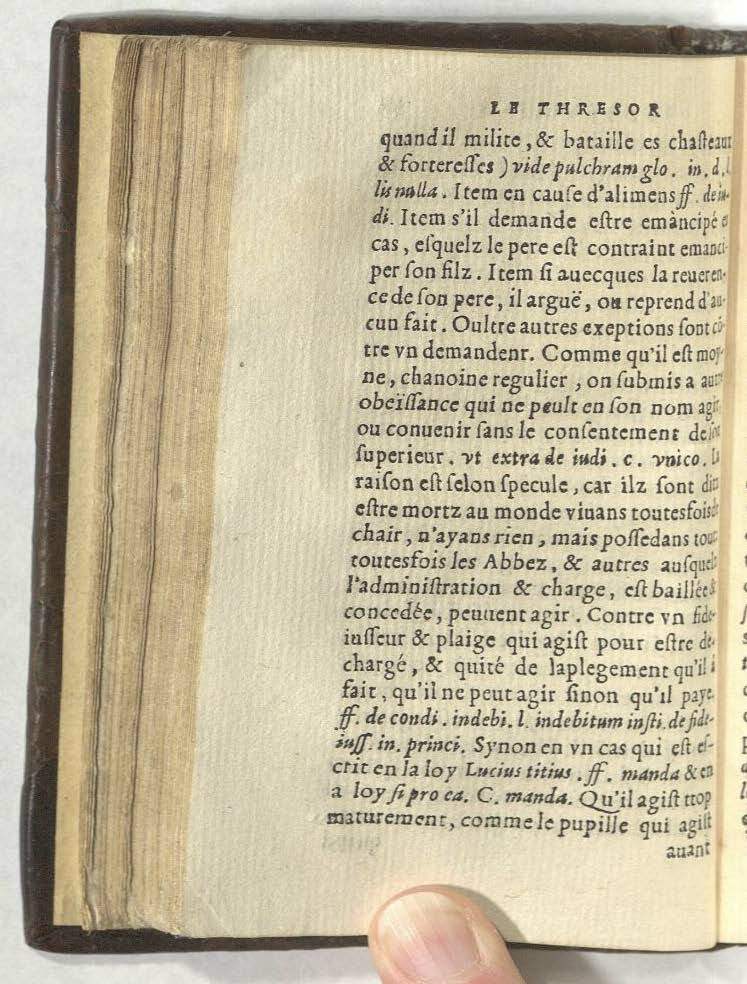 1552 - Vincent Sertenas - Trésor de pratique pour les juges - Kansas University 1552 - Vincent Sertenas - Trésor de pratique pour les juges - Kansas University