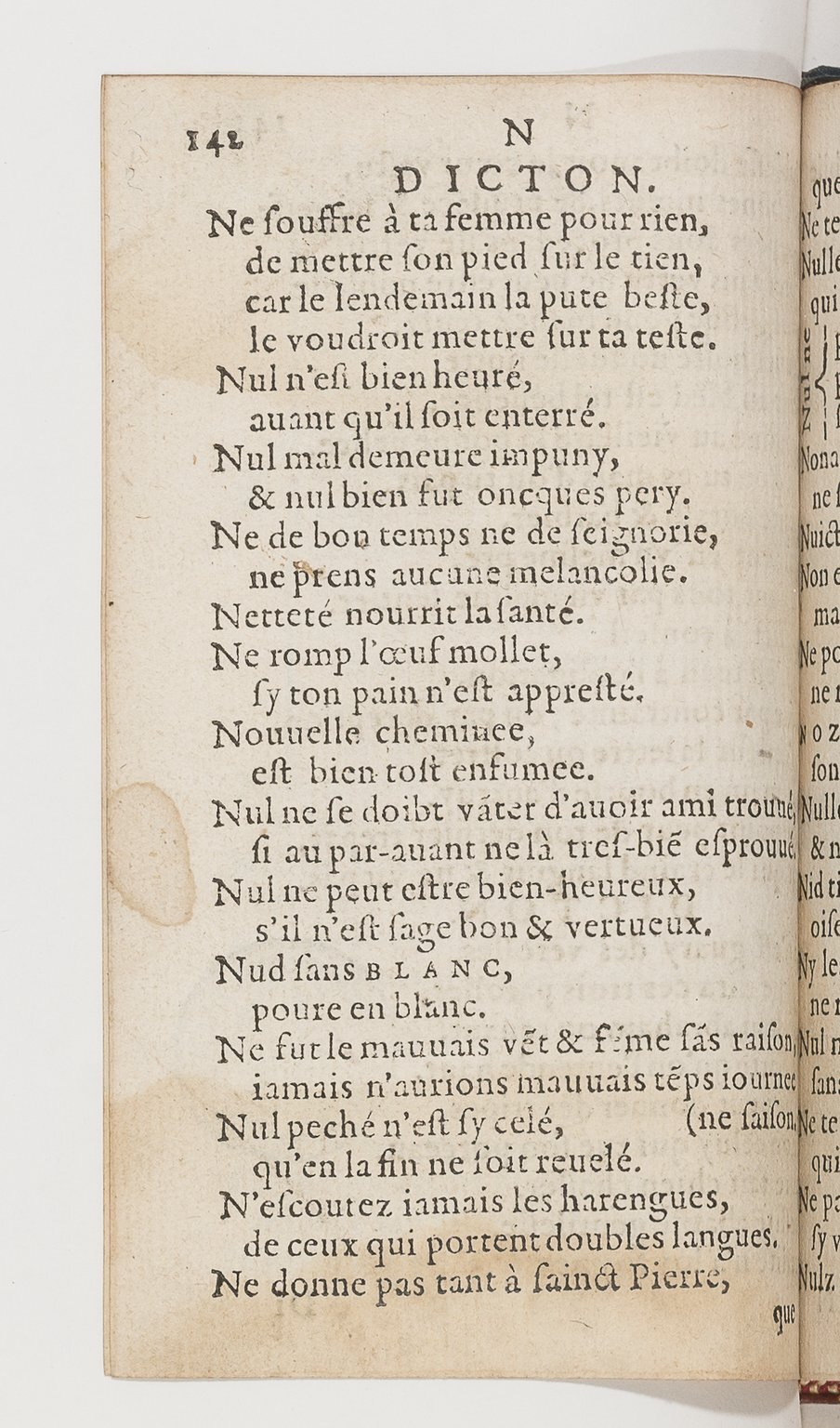 1577 - Jean d’Ogerolles - Trésor de sentences dorées - BnF Arsenal