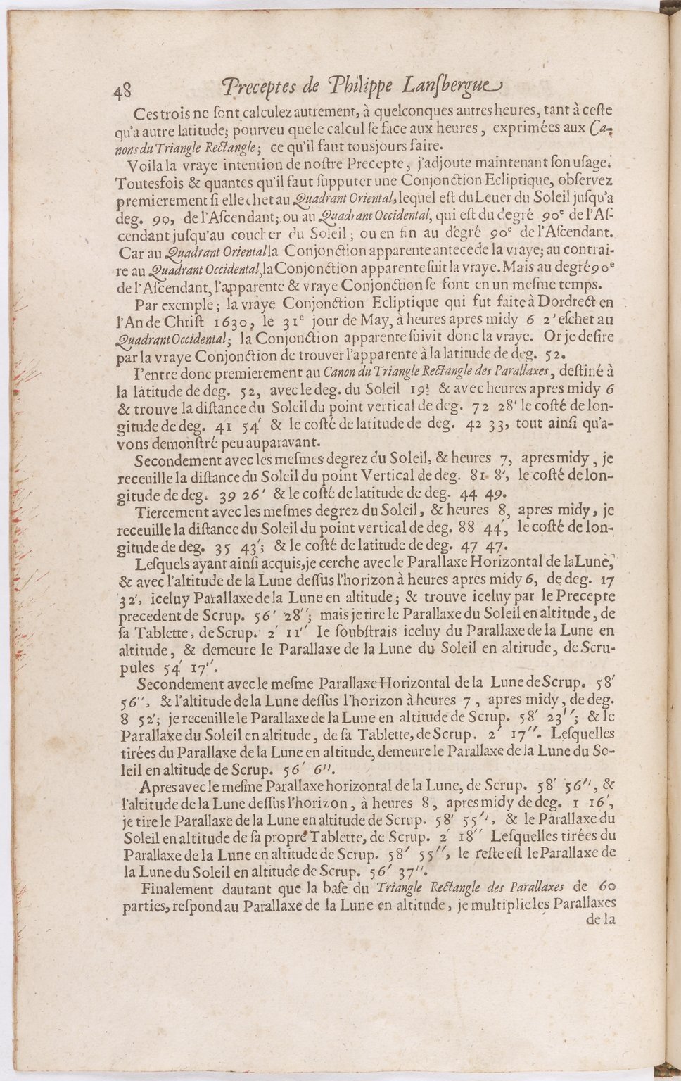 1634 - Zacharie Roman - Les Tables perpétuelles - BnF Arsenal