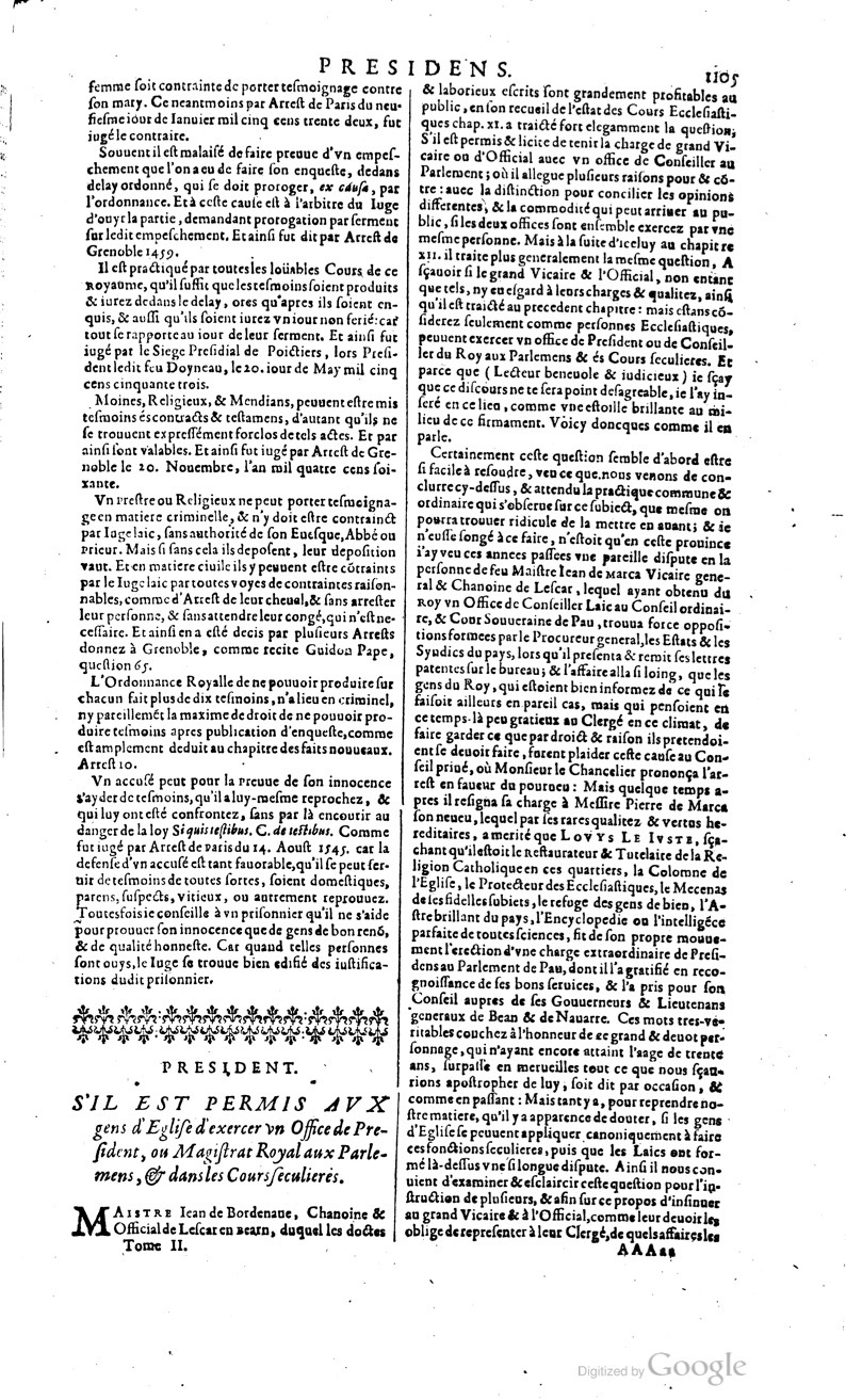 1629 - Veuve Nicolas Buon - Trésor du droit français (29620 T. 2) - BM Lyon