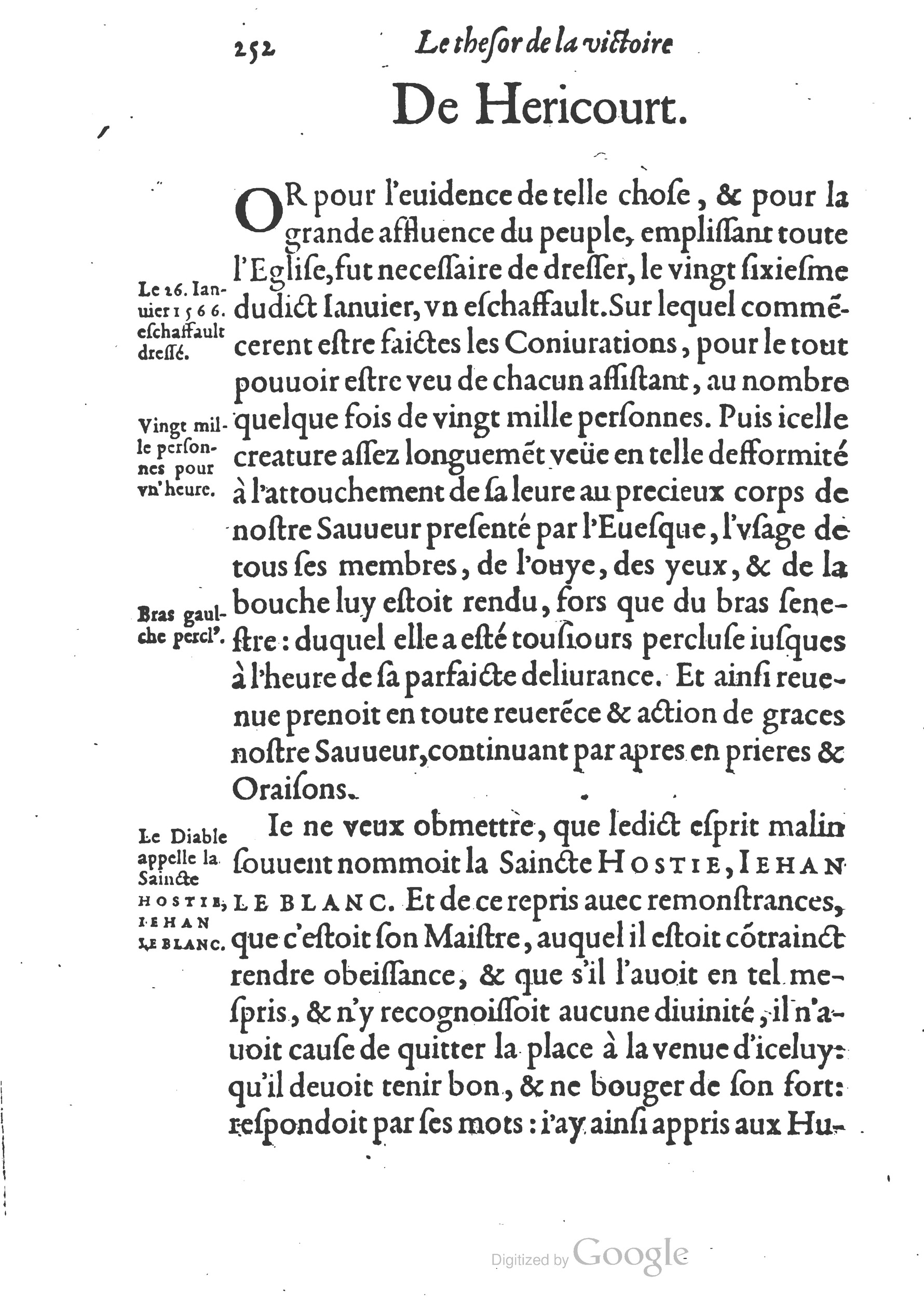 1578 - Nicolas Chesneau - Trésor et entière histoire de la triomphante victoire du corps de Dieu sur l’esprit malin - British Library 1578 - Nicolas Chesneau - Trésor et entière histoire de la triomphante victoire du corps de Dieu sur l’esprit malin - British Library
