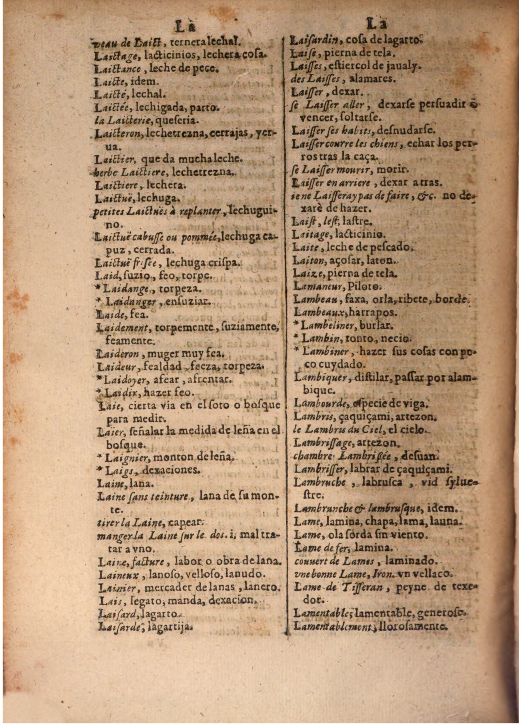 1645 - A. de Sommaville et A. Courbé - Trésor des deux langues espagnole et française (Seconde partie) - BSB Munich