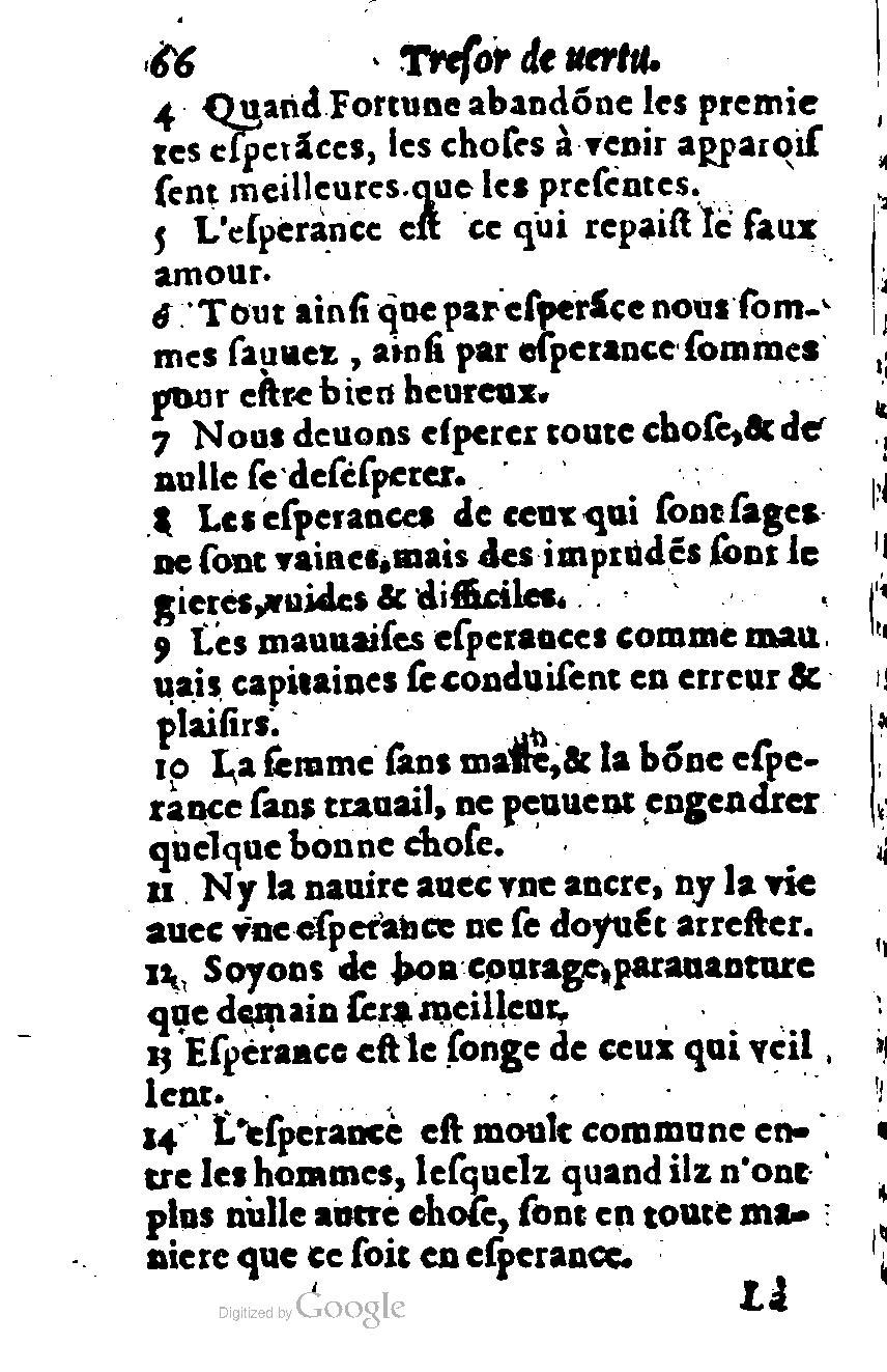 1576 - Benoît Rigaud - Trésor de vertu - British Library 1576 - Benoît Rigaud - Trésor de vertu - British Library