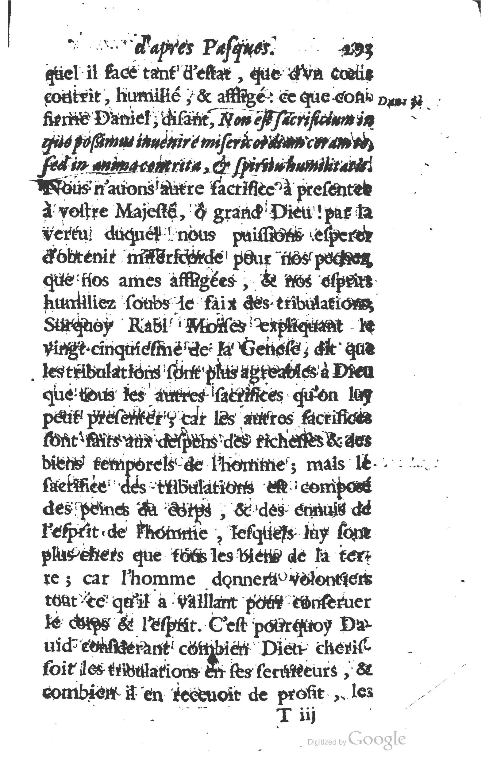 1629 - Manassés de Préaulx - Sermons ou Trésors de la piété chrétienne - BM Lyon