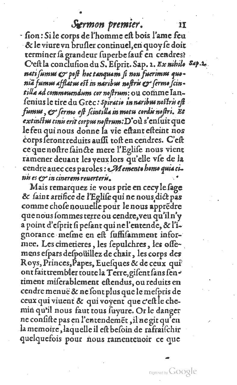1607 - Nicolas Du Fossé - Trésor quadragésimal - T 01 - BM Lyon