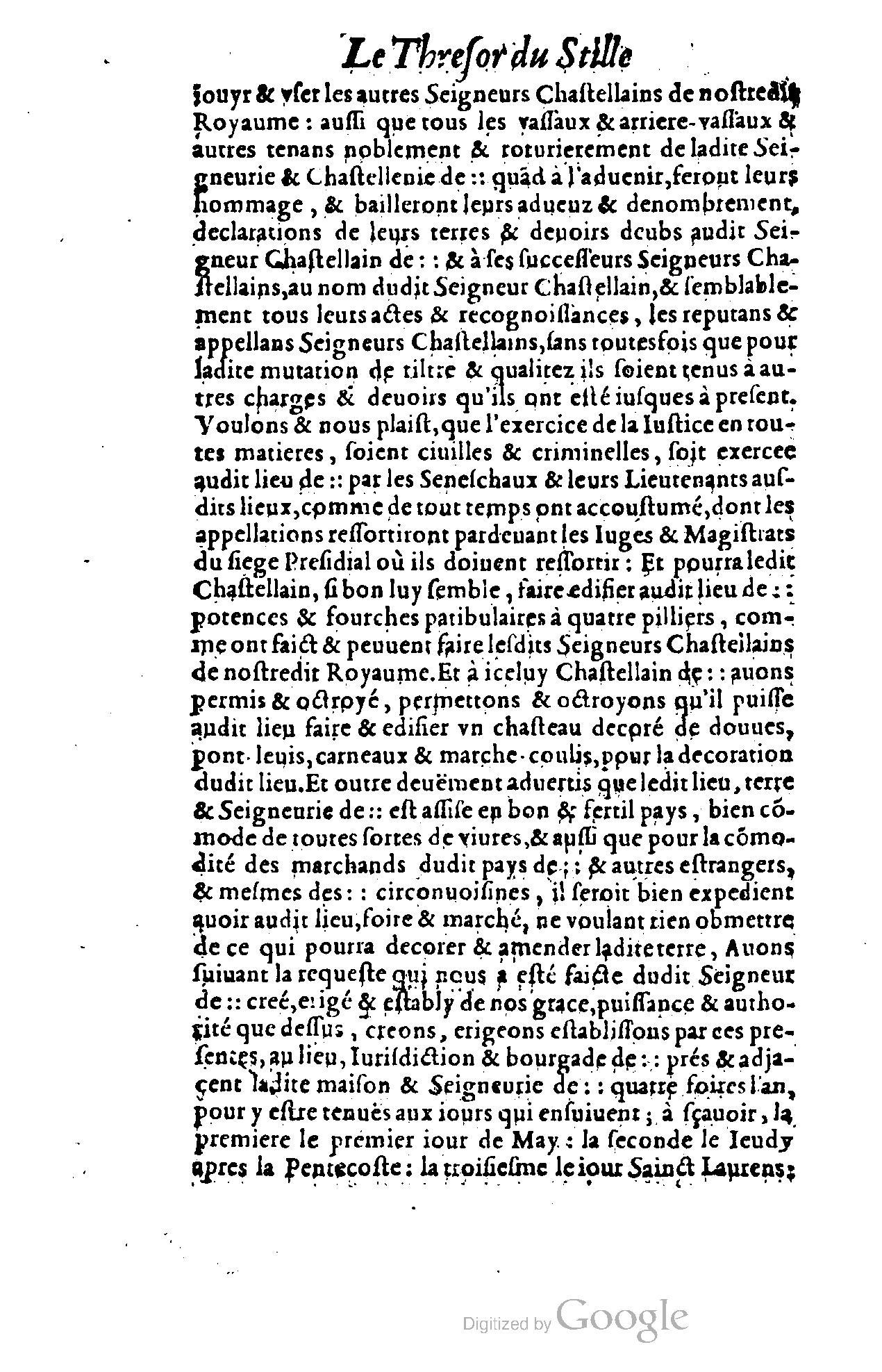 1614 - Jean Richer - Trésor du nouveau style et protocole de la chancellerie de France - BSB Munich