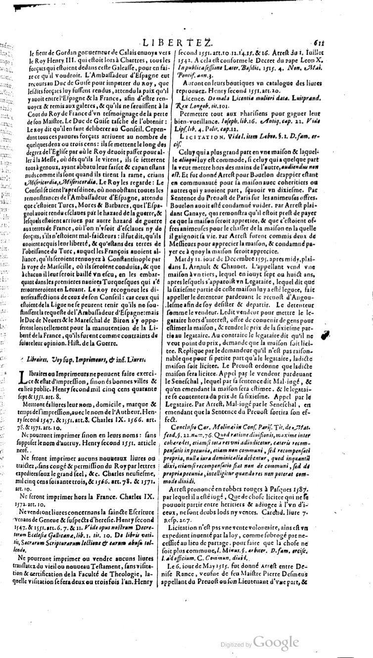 1629 - Veuve Nicolas Buon - Trésor du droit français (29620 T. 2) - BM Lyon