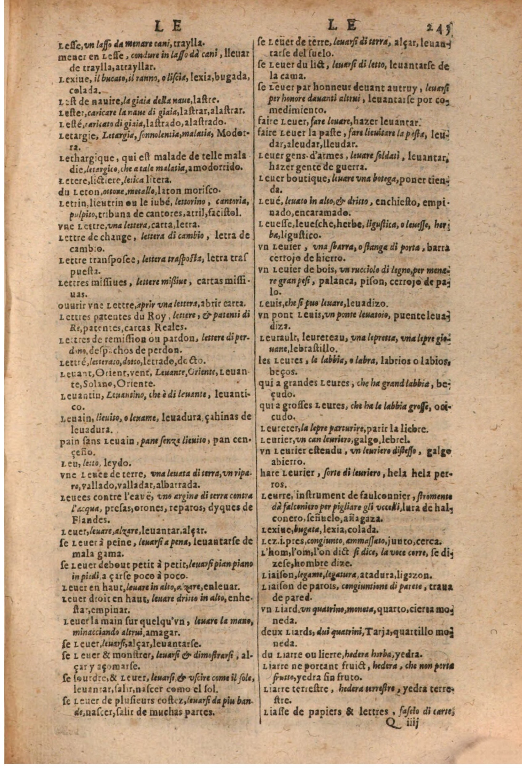 1637 - Jacques Crespin - Trésor des trois langues (Trois parties) - BSB Munich