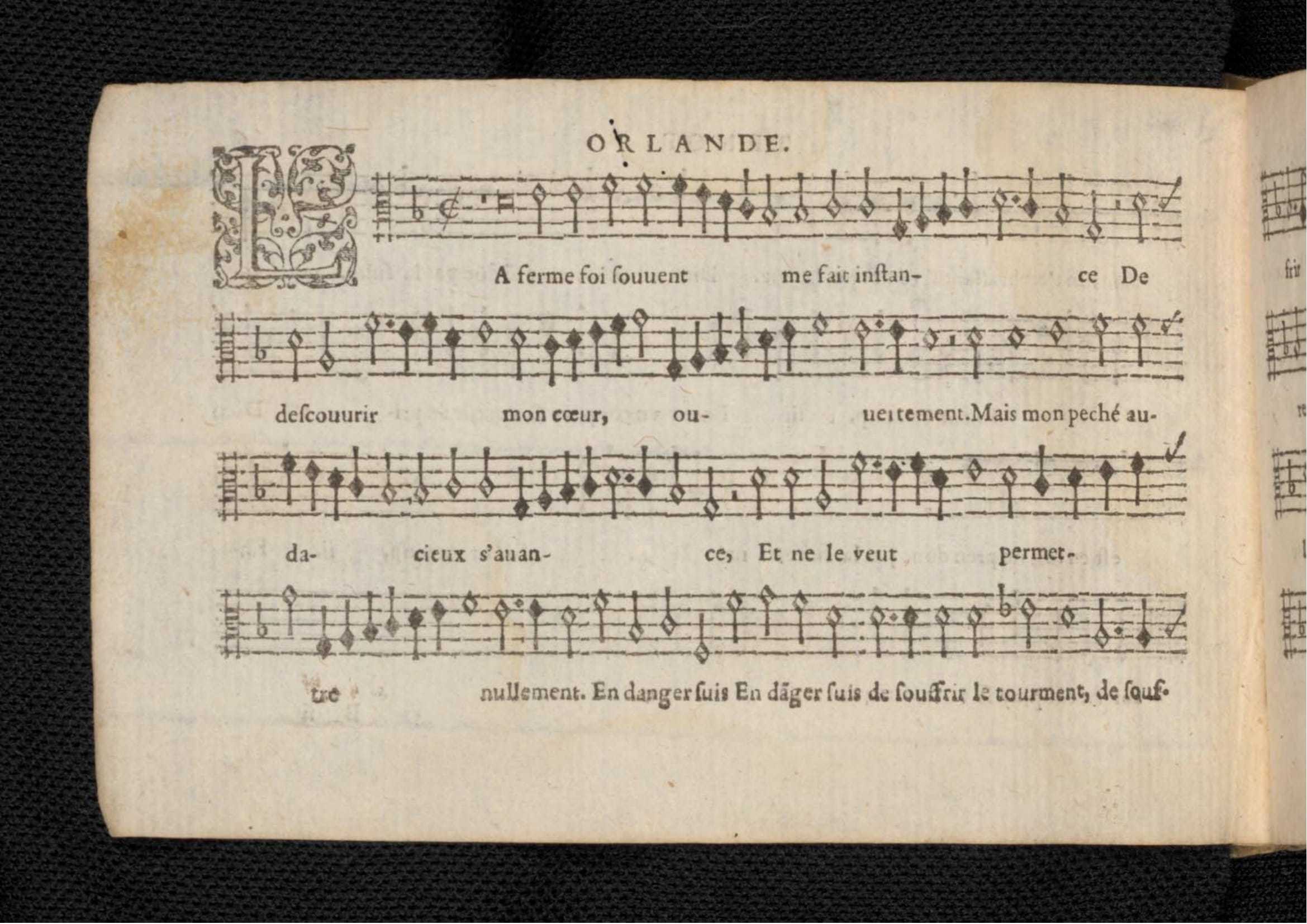1576 - [Pierre de Saint-André] - Trésor de musique d’Orlande de Lassus Tenor - KBR Bruxelles