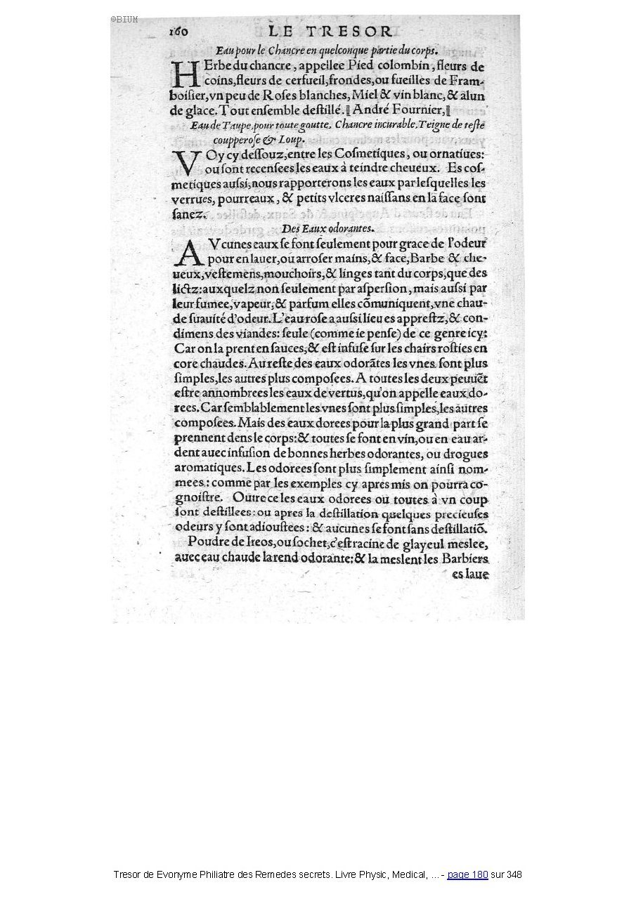 1555 - Balthazar Arnoullet - Trésor d’Évonyme Philiatre - Université Paris Cité