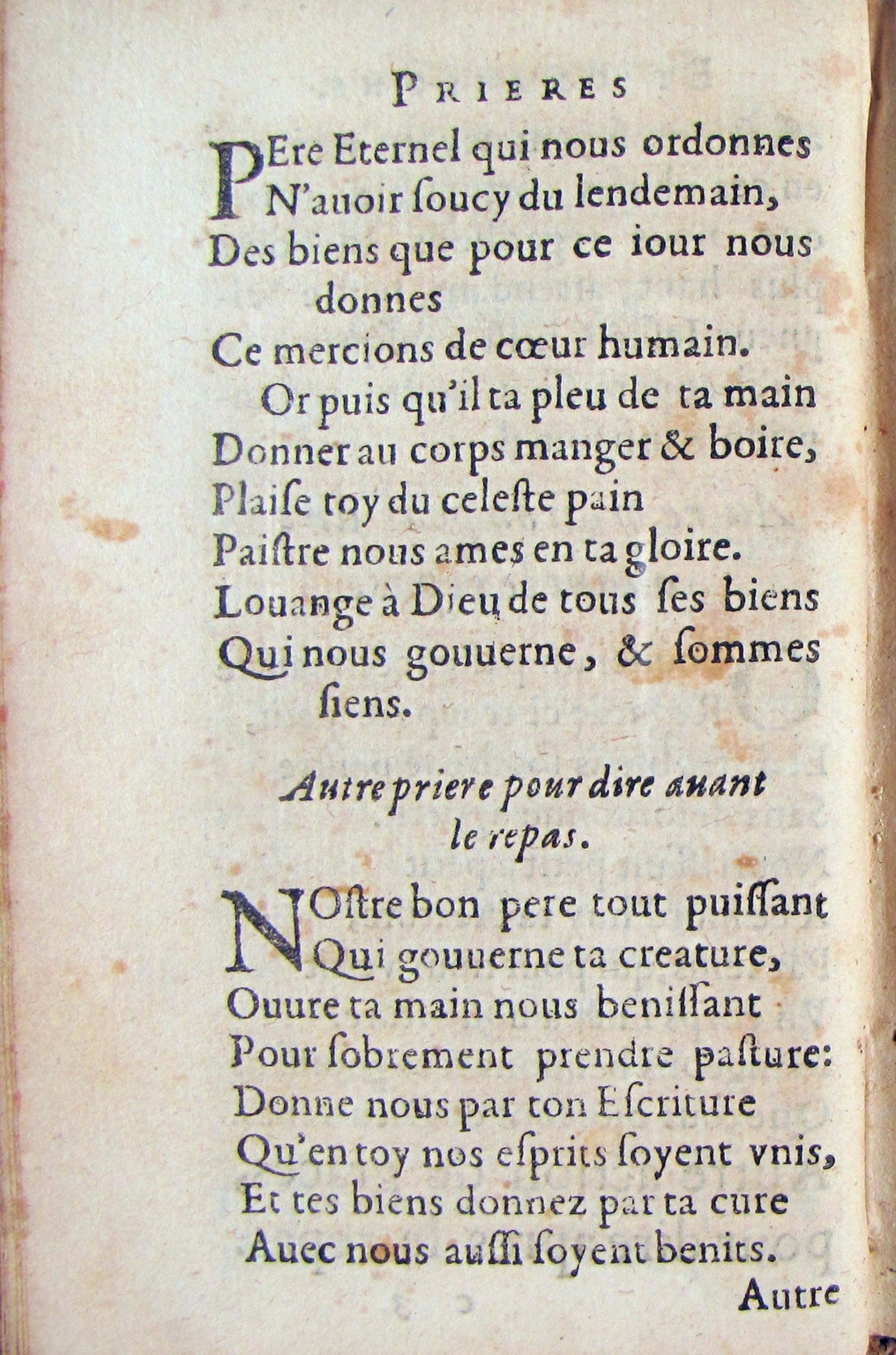 1572 - Antoine Certia - Trésor des prières, oraisons et instructions chrétiennes - Nîmes