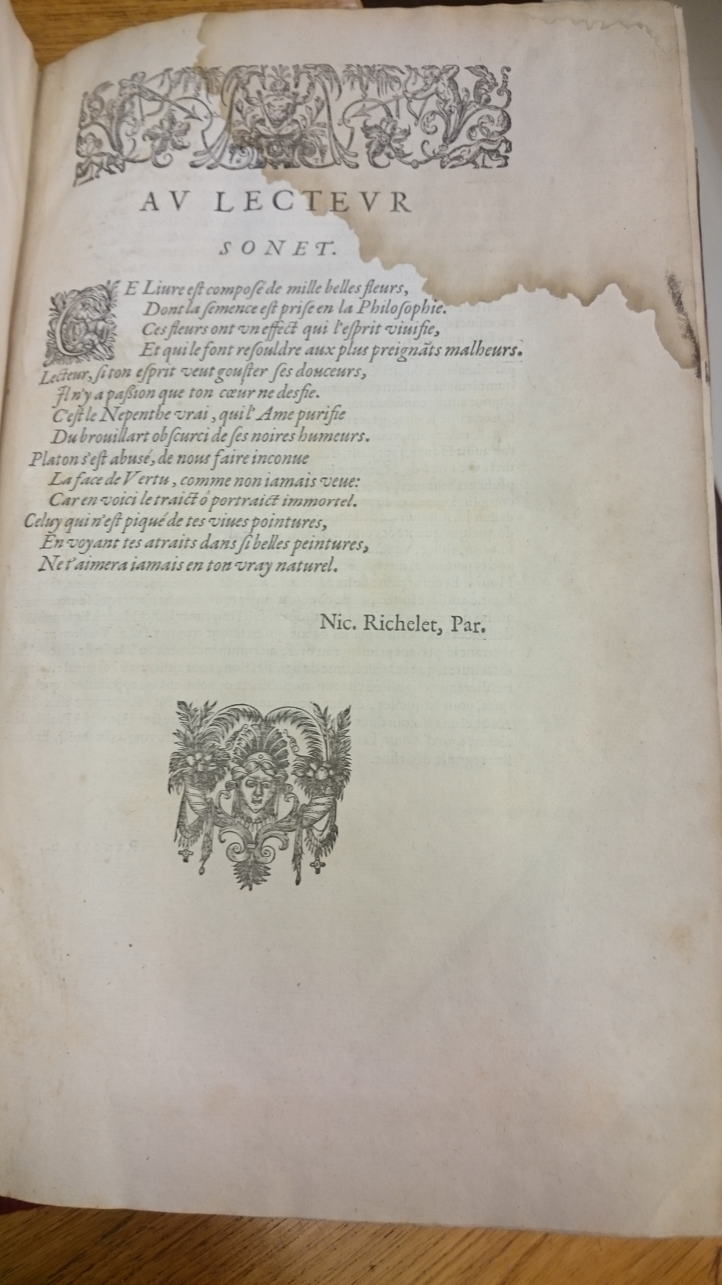 1598 - Jean Houzé - Œuvres morales et mêlées de Sénèque, Trésor de philosophie morale - BM Lyon