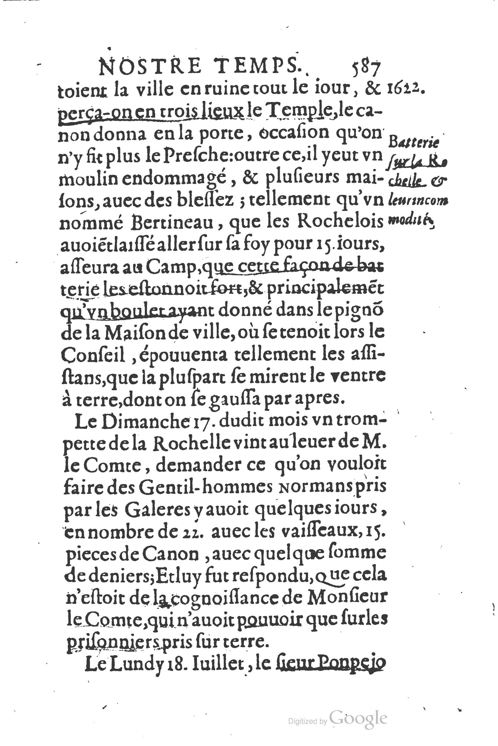 1626 - Joseph Bouillerot - Trésor de l’histoire générale de notre temps - BSB Munich