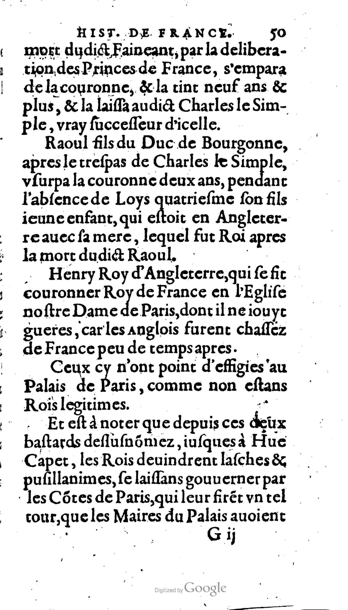 1604 - Galiot Corrozet - Trésor des histoires de France - BNC Florence