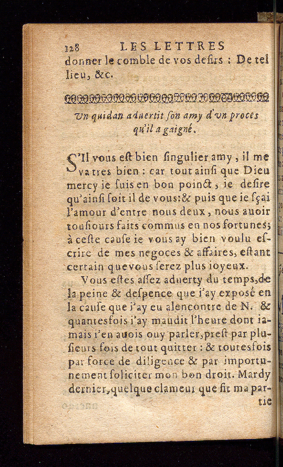 1614 - Barthélemy Vincent - Élite et Trésor des lettres missives - Bâle