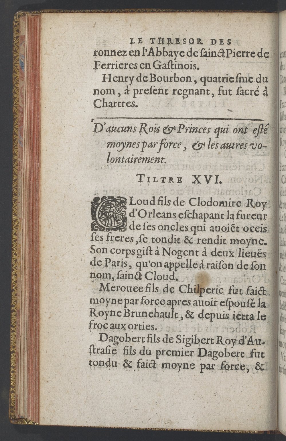1603 - Galiot Corrozet - Trésor des histoires de France - BnF Tolbiac