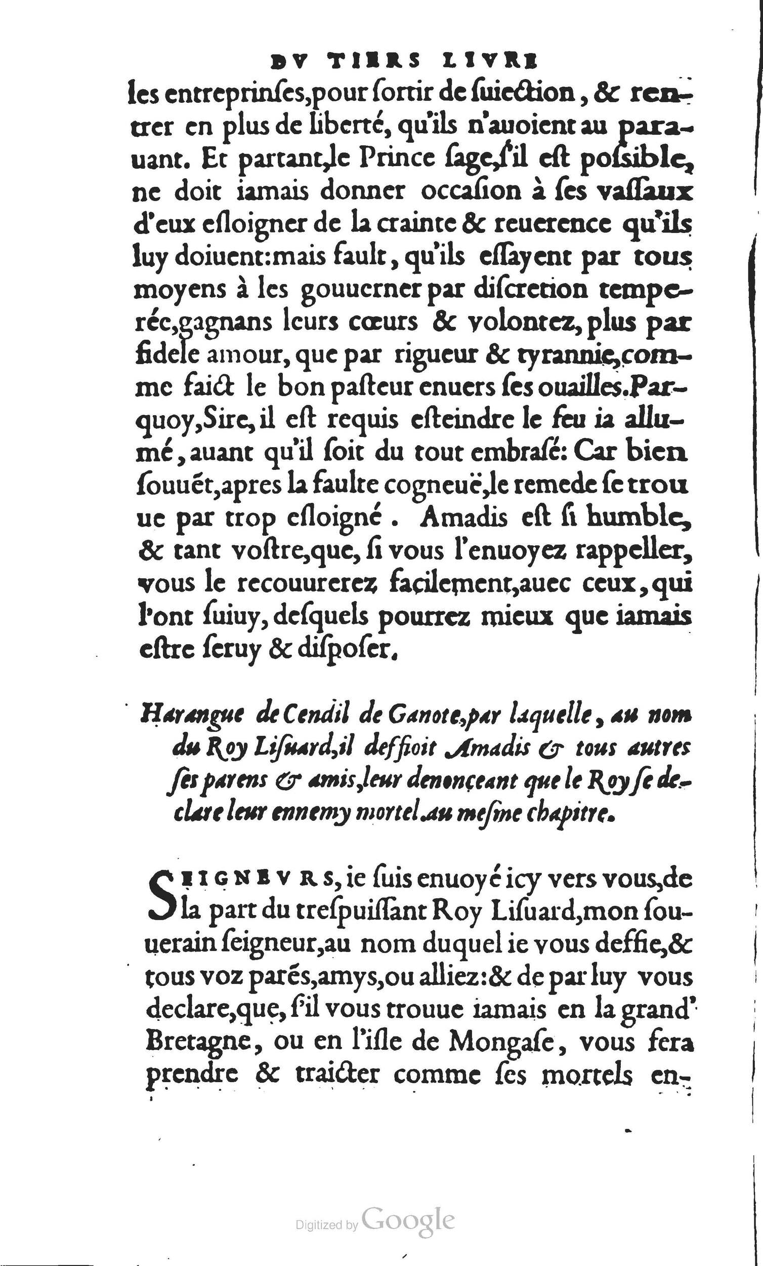 1560 - Vincent Sertenas et Gilles Robinot - Trésor des Amadis - British Library
