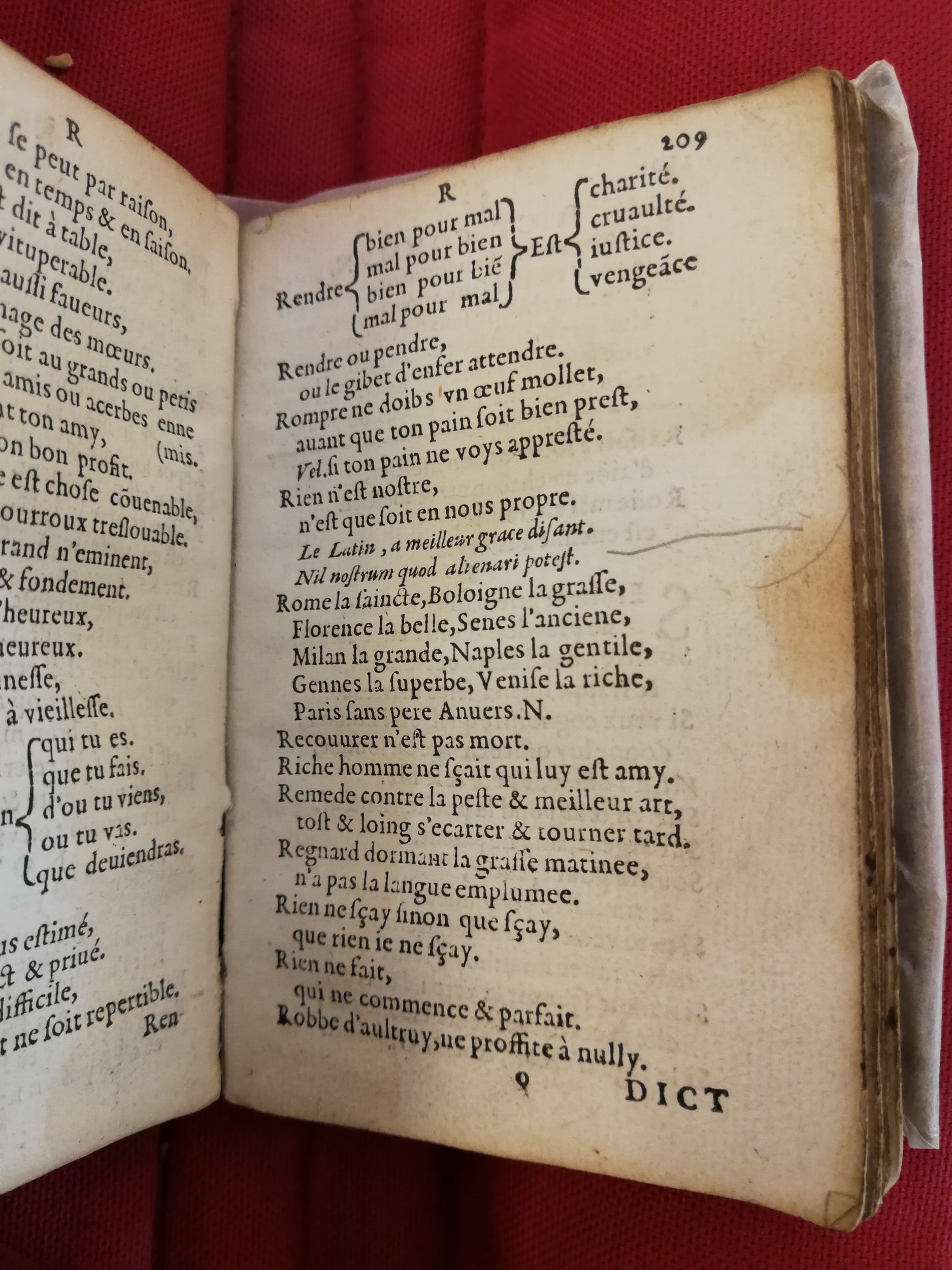1577 - Jean d’Ogerolles - Trésor de sentences dorées - Bibliothèque Sainte-Geneviève