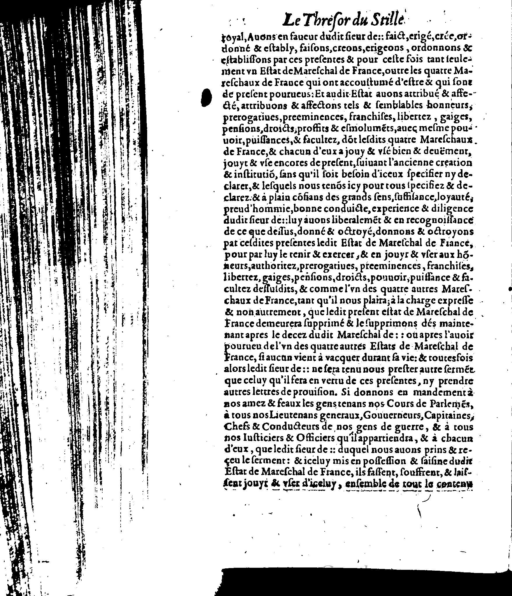 1614 - Jean Richer - Trésor du nouveau style et protocole de la chancellerie de France - BSB Munich