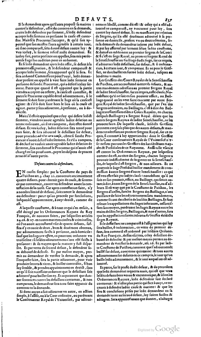 1629 - Veuve Nicolas Buon - Trésor du droit français (29620 T. 1) - BM Lyon