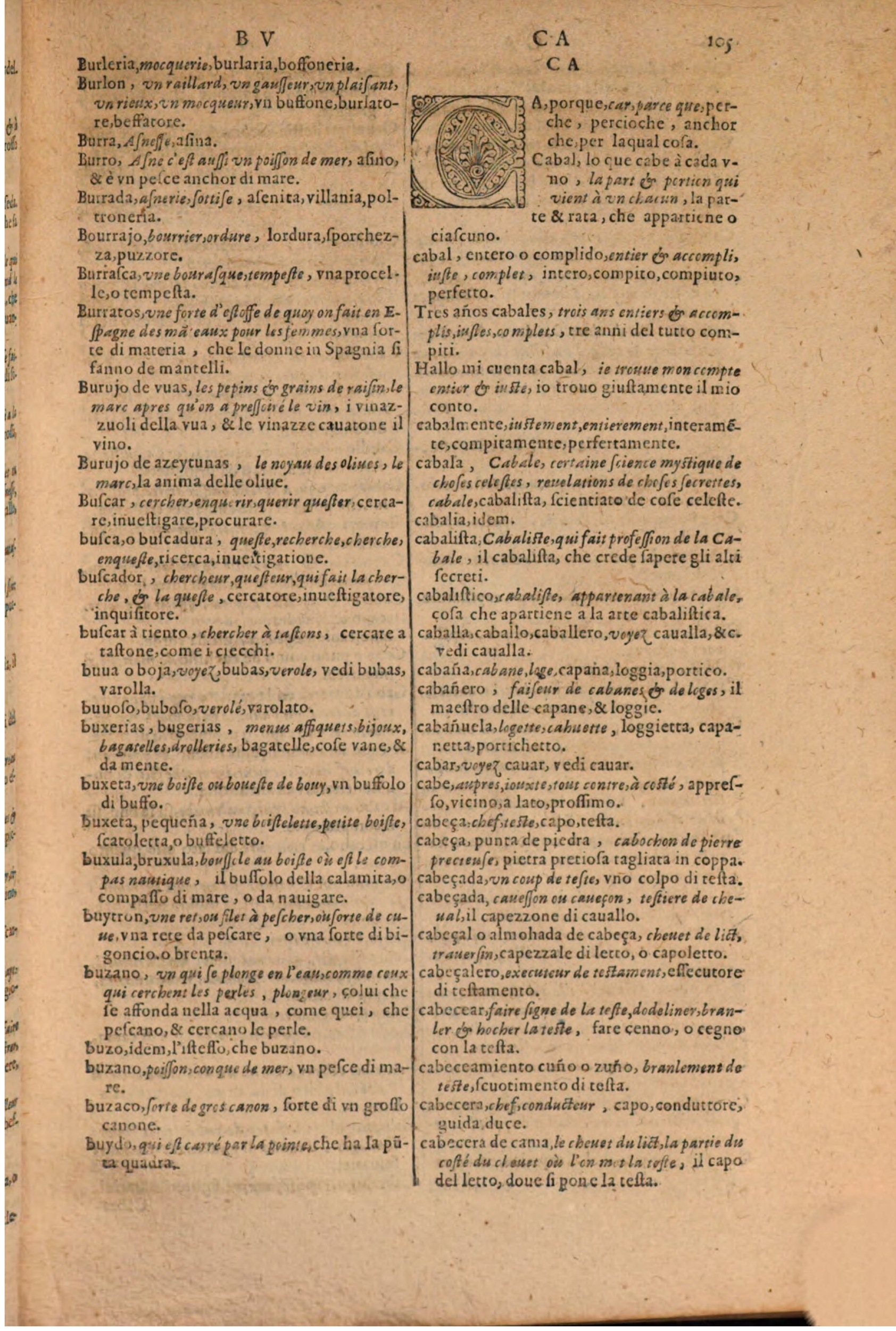 1606 - Samuel Crespin - Thresor des trois langues, francoise, italiene et espagnolle - BSB Munich 1606 - Samuel Crespin - Thresor des trois langues, francoise, italiene et espagnolle - BSB Munich
