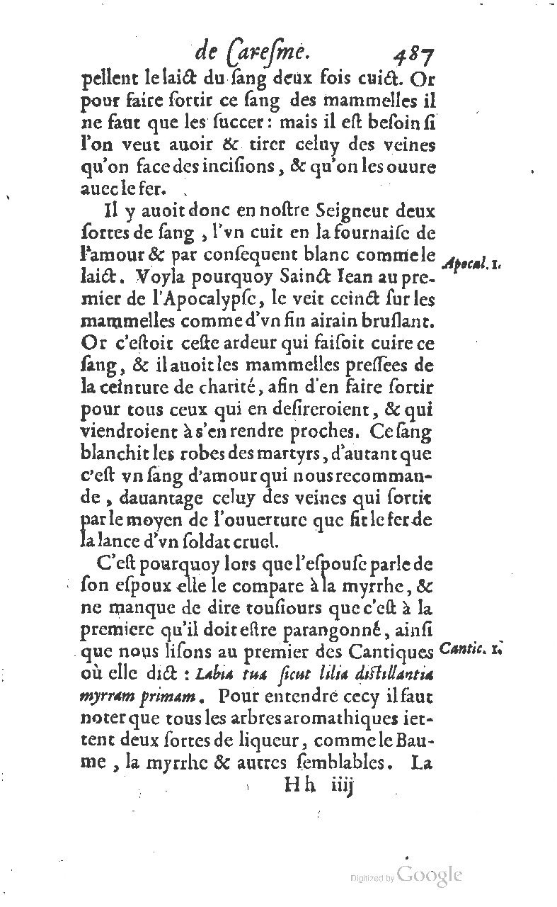 1607 - Nicolas Du Fossé - Trésor quadragésimal - T 01 - BM Lyon