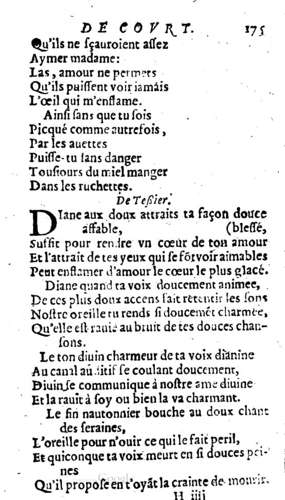 1606 - Théodore Reinsart - Trésor des chansons amoureuses recueillies des plus excellents airs de cour - Livre I - NK ČR Prague