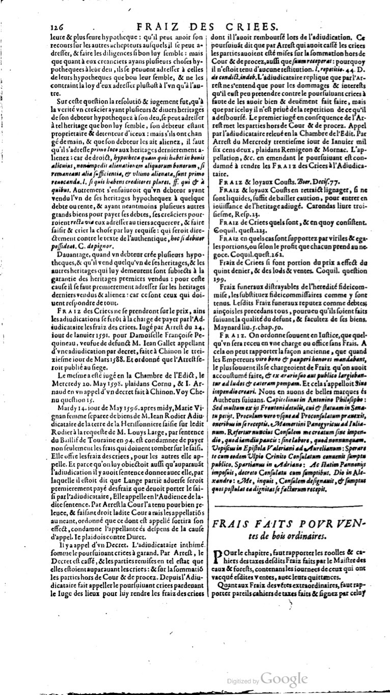 1629 - Veuve Nicolas Buon - Trésor du droit français (29620 T. 2) - BM Lyon
