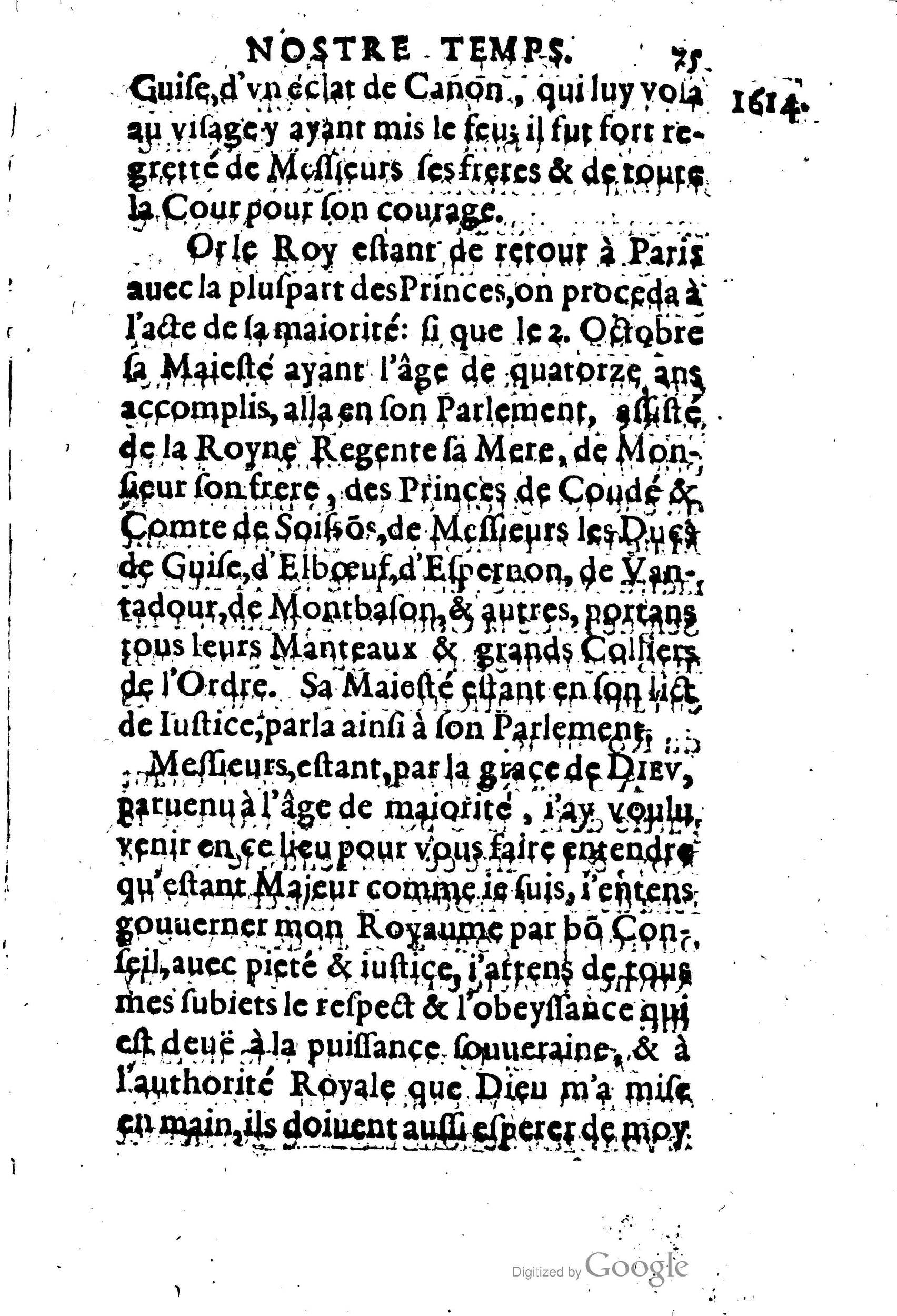 1623 - Joseph Bouillerot - Trésor de l’histoire générale de notre temps - BM Lyon
