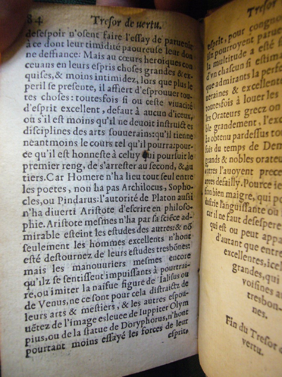 1555 - Jean Temporal - Trésor de vertu - BnF Arsenal