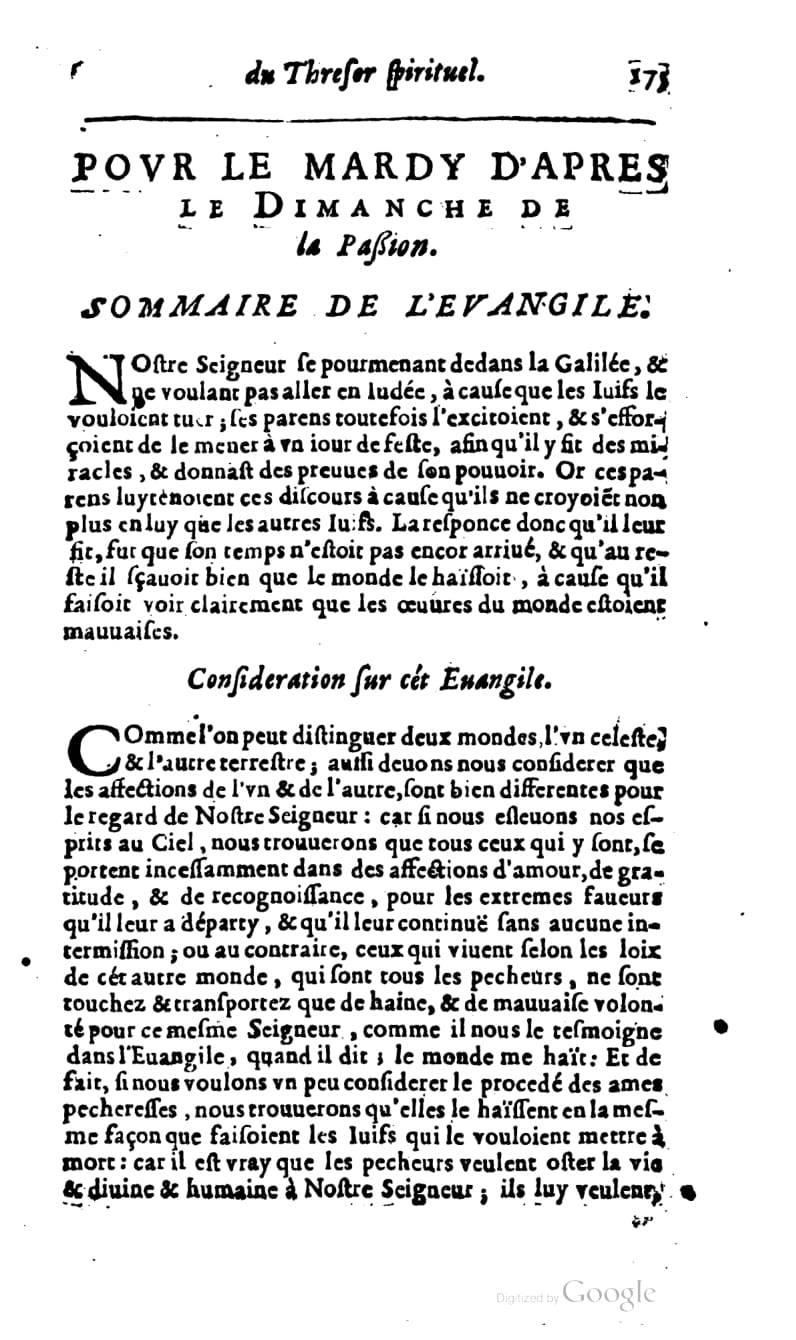 1637 - s.n. - Trésor spirituel des âmes religieuses - BM Lyon