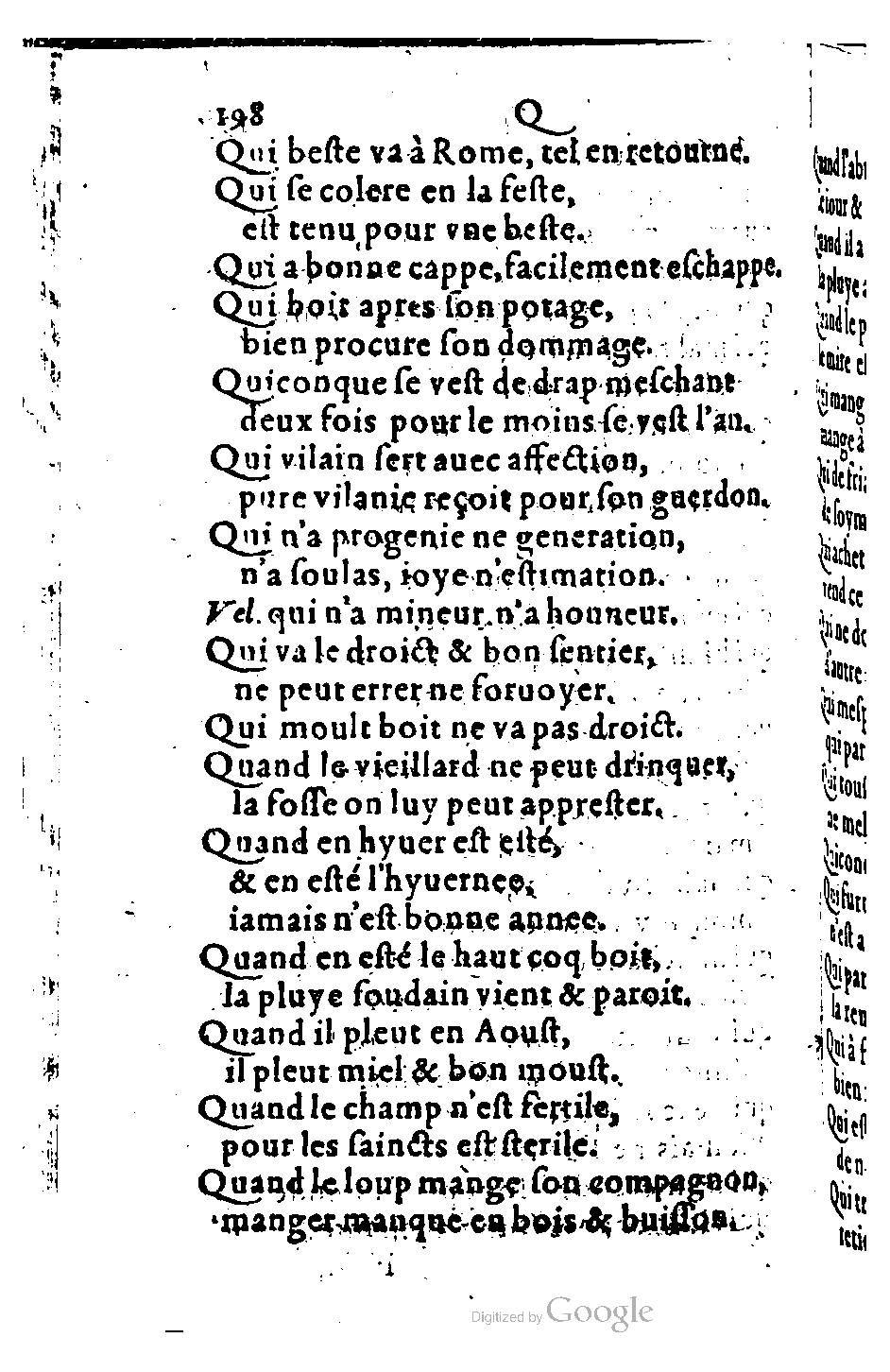 1582 - Nicolas Bonfons - Trésor des sentences dorées - BM Lyon