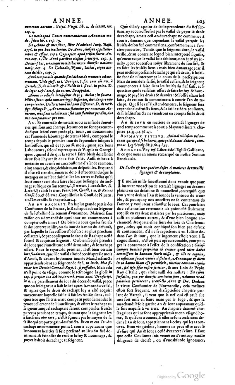 1629 - Veuve Nicolas Buon - Trésor du droit français (29620 T. 1) - BM Lyon
