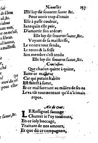 1623 - Jacques Cailloüé - Trésor ou recueil des chansons amoureuses - British Library