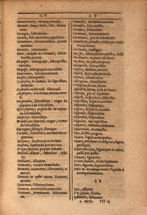 1607 - Marc Orry - Trésor des deux langues espagnole et française (Première et Seconde parties) - ÖNB Wien
